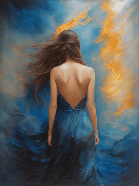 La mémoire, un portrait de femme par Jolique Arte