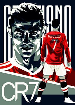Cristiano Ronaldo Manchester Uinted van Janur Art