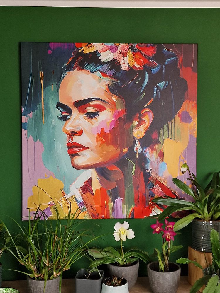 Modern portrait of Frida  by Roger VDB 