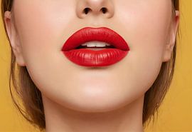 Rote Lippen von Jaap Voets