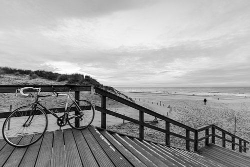 Fiets aan het strand