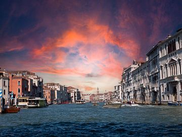 View of the historic centre of Venice, Italy with the Grand Canal by Animaflora PicsStock