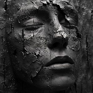 Broken face