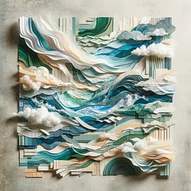 3D-Meereslandschaft-Collage von Lois Diallo