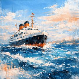 Un géant des mers en pleine navigation