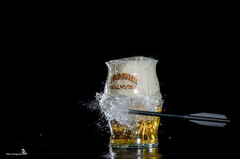 Bier mit Pfeil
