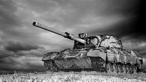 Leopard 1 Kampfpanzer  in schwarz weiß