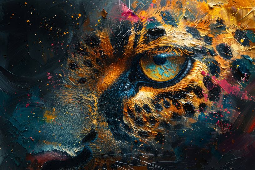 Œil du jaguar - Regard puissant par Eva Lee