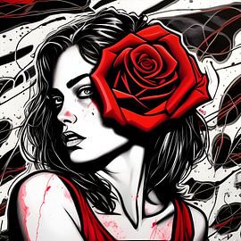 Big Rose Big Love by The Art Kroep