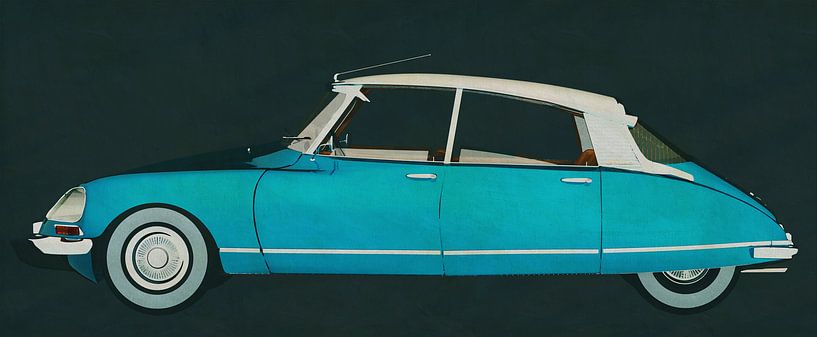 Citroen DS-23 Injection Pallas 1972 by Jan Keteleer (JanKé): A Journey Beyond the Canvas