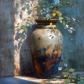flower vase by Eye catching paintings