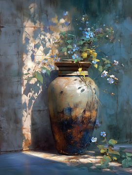 bloemen vaas van Blikvanger Schilderijen