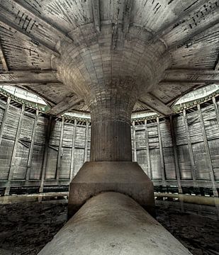 Interior of a cooling tower Powerplant by Olivier Photography