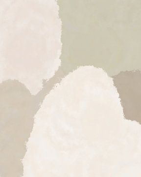Abstract modern art in neutral colors no. 5 by Dina Dankers