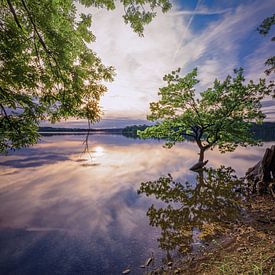 Evening at the lake by Sabine Böke-Bergau