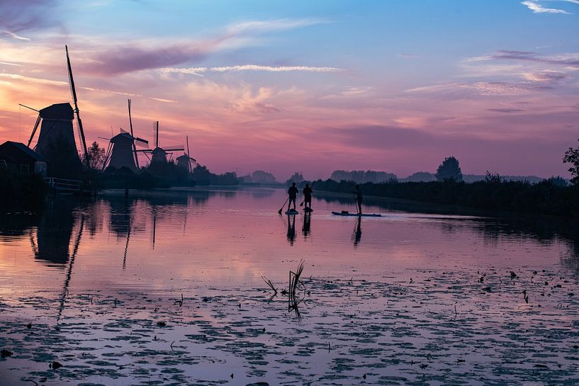 Sunrise World Heritage Site Kinderdijk 4 by René von Hout