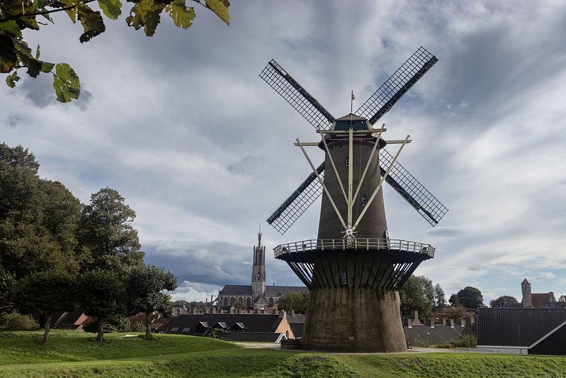 Stadsmolen Windmühle, Hulst, die Niederlande von Imladris Images