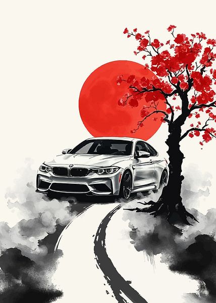 BMW M3 Sumi-e par MIROKKU