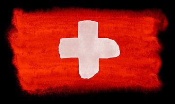 Symbolische Nationalflagge der Schweiz von Achim Prill