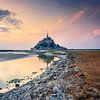 The medieval abbey church Mont Saint-Michel in Normandy, France by Allkindsofscapes
