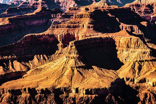 Natuurlijk wonder ravijn en rotsformaties Grand Canyon National Park in Arizona USA