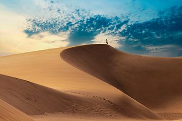 Zandduinen, Maspalomas, Gran Canaria. fotobehang van Gert Hilbink