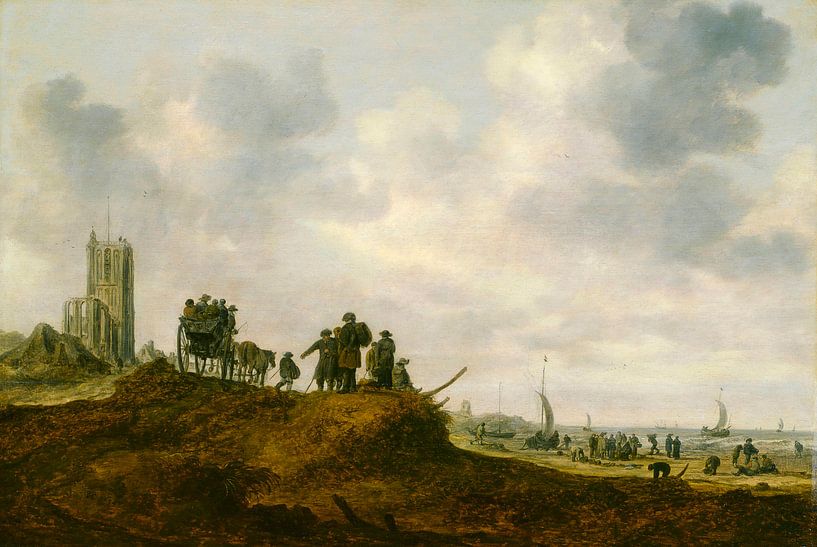 The Old Church at Egmond aan Zee, Jan van Goyen by Masterful Masters