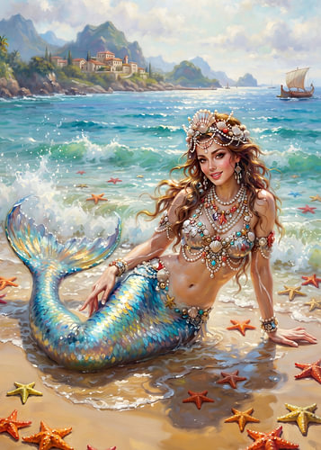 Enchanting Mermaid of the Silent Shore