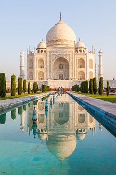 Taj Mahal in de ochtend van Jan Schuler