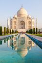 Taj Mahal in de ochtend van Jan Schuler thumbnail