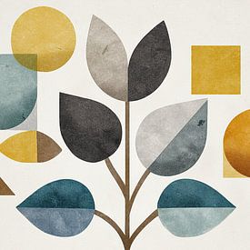 Moderne botanische Formen Dekor von ARTEO Gemälde