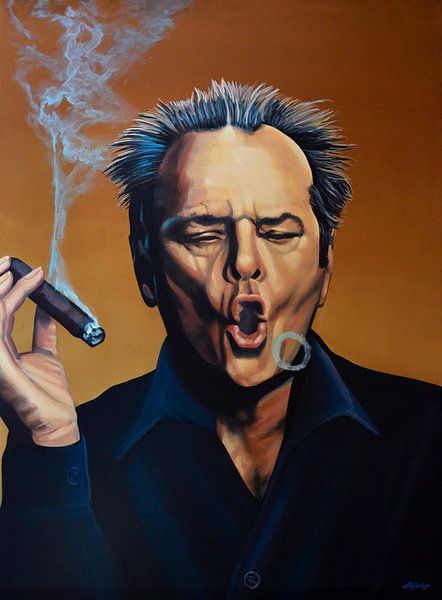 Peinture de Jack Nicholson par Paul Meijering