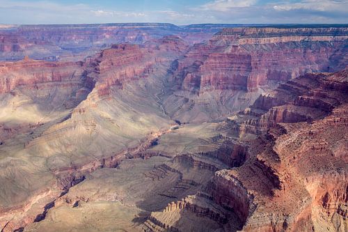 Grand Canyon vauit een een helicoper