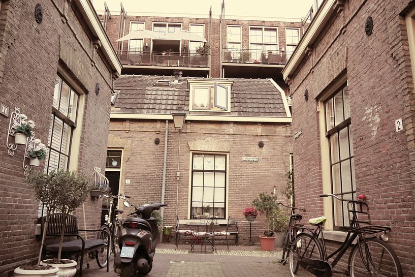 Utrecht - light sepia coloured building by Wout van den Berg