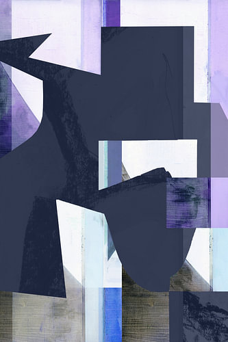 Abstract Blue Forms