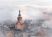 Une couche de brouillard sur Nijmegen