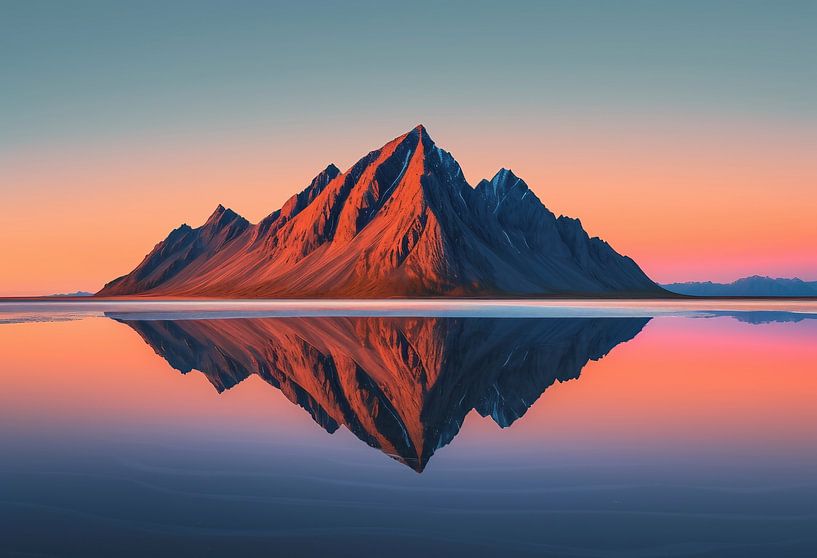 Romantische Spiegelung von fernlichtsicht