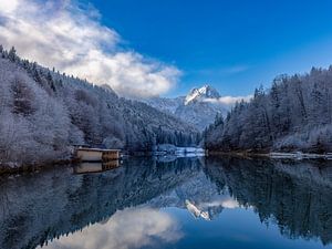 Ein frostiger Morgen im November am Riessersee, Garmisch-Partenkirchen - Een ijzige novemberochtend aan de Riessersee, Garmisch-Partenkirchen