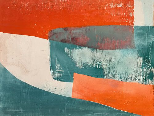 Paysage peinture colorée