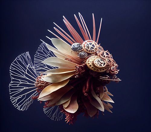 Koraalduivel steampunk stijl