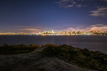 Night fall San Fransisico von Ton Kool