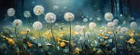 Dandelion flower painting