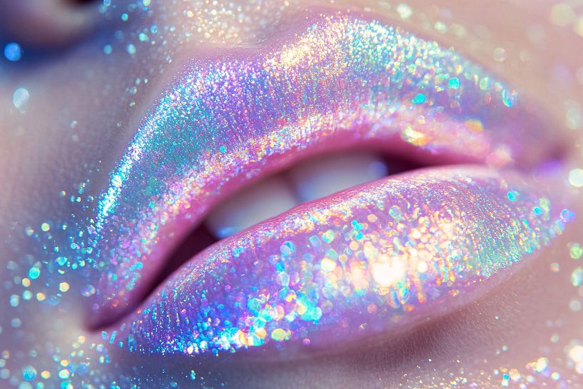 Schimmernde, perlmuttfarbene Lippen von Art & Soul Creations