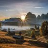 Alpe de Siusi zonsopkomst. van Mario Calma