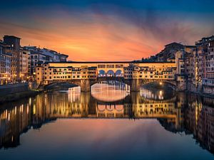 Ponte Vecchio in Florence van Michael Abid