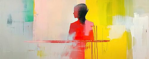 Chuchotement de rouges abstraits