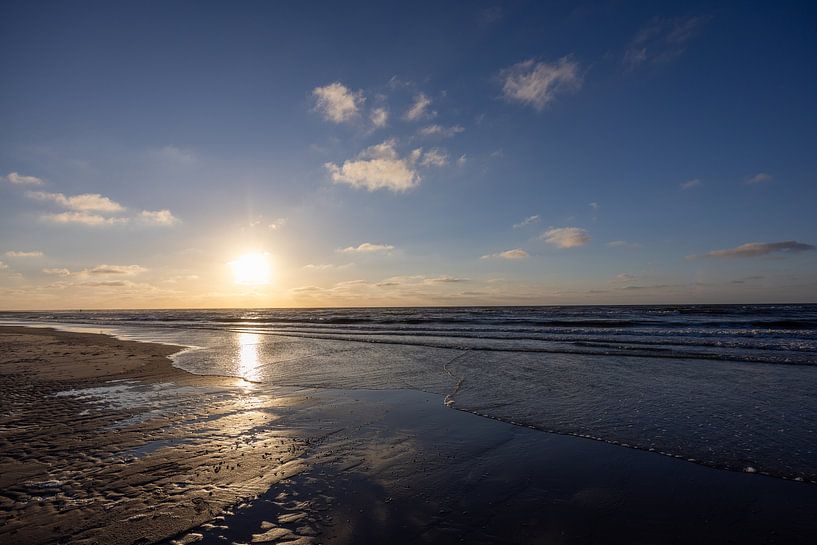 Sunset over the North Sea by Christoph Schaible