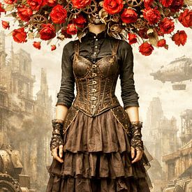 Steampunk Blooming Mindscape by Digital Picture Art