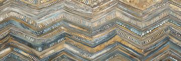 Blauwe Chevron Textuur van Whale & Sons