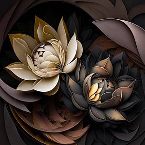 Lotusblumen abstrakt